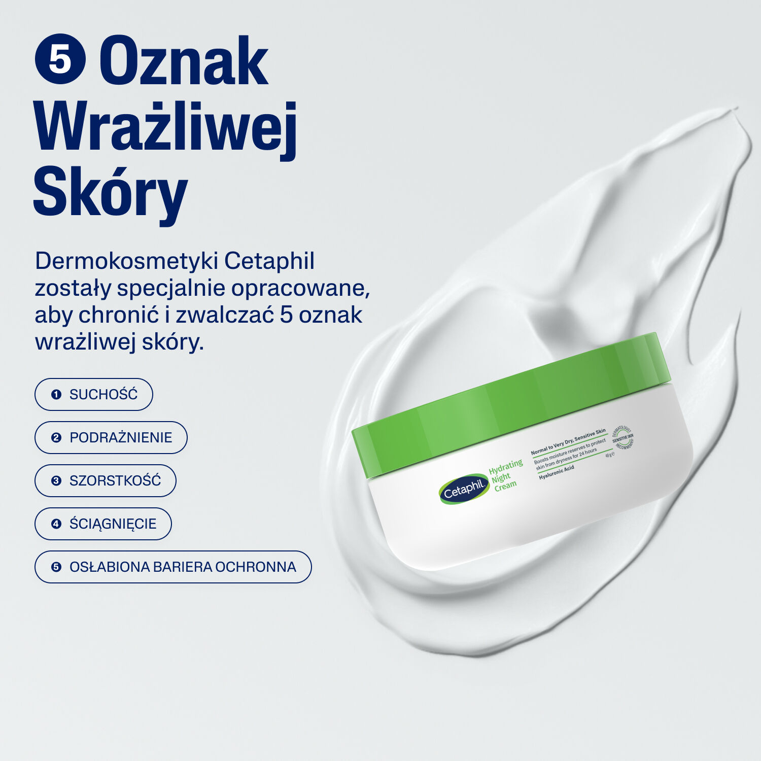 Cetaphil Krem nawilżający do twarzy na noc
