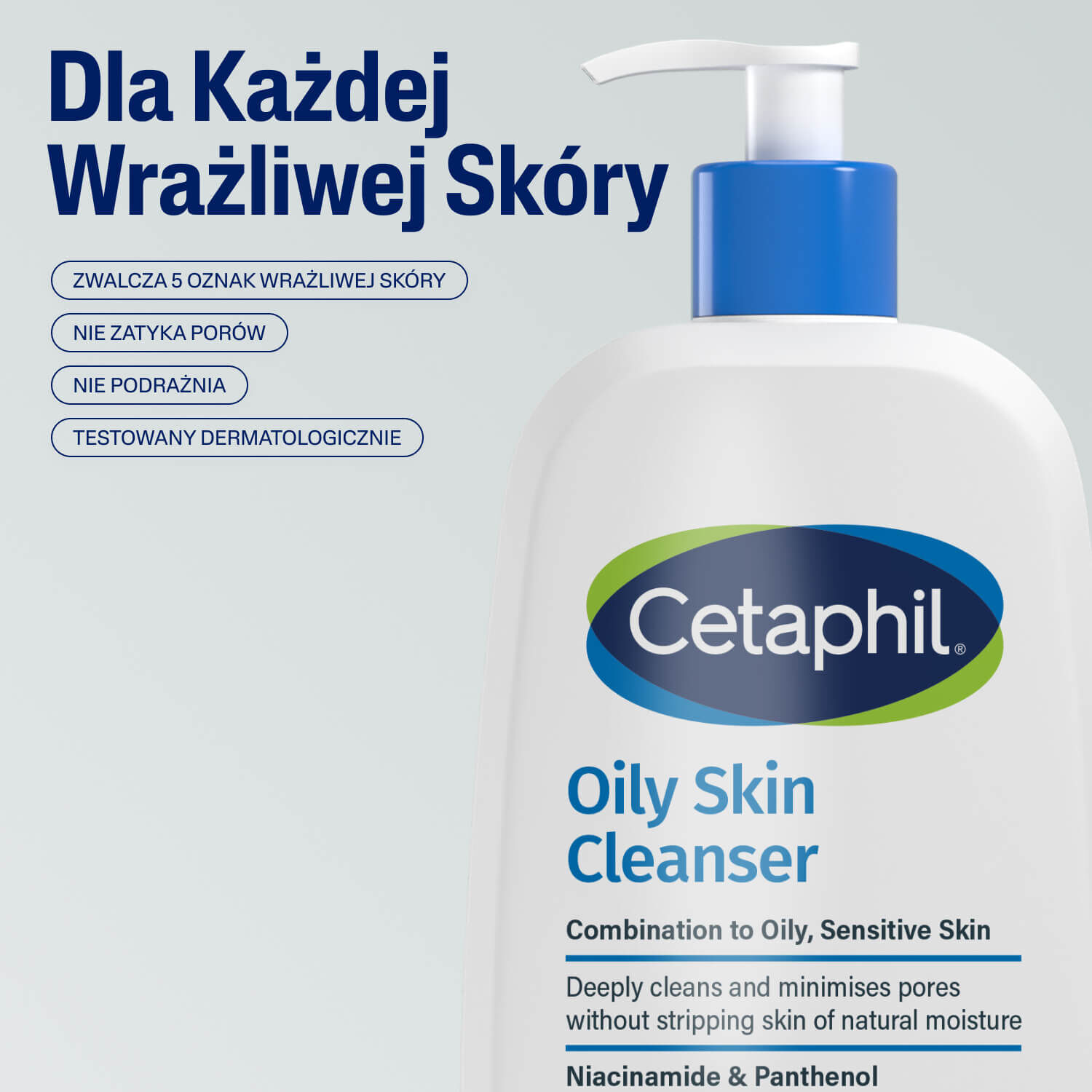 Cetaphil Oily Skin Cleanser - Łagodny Żel Oczyszczający