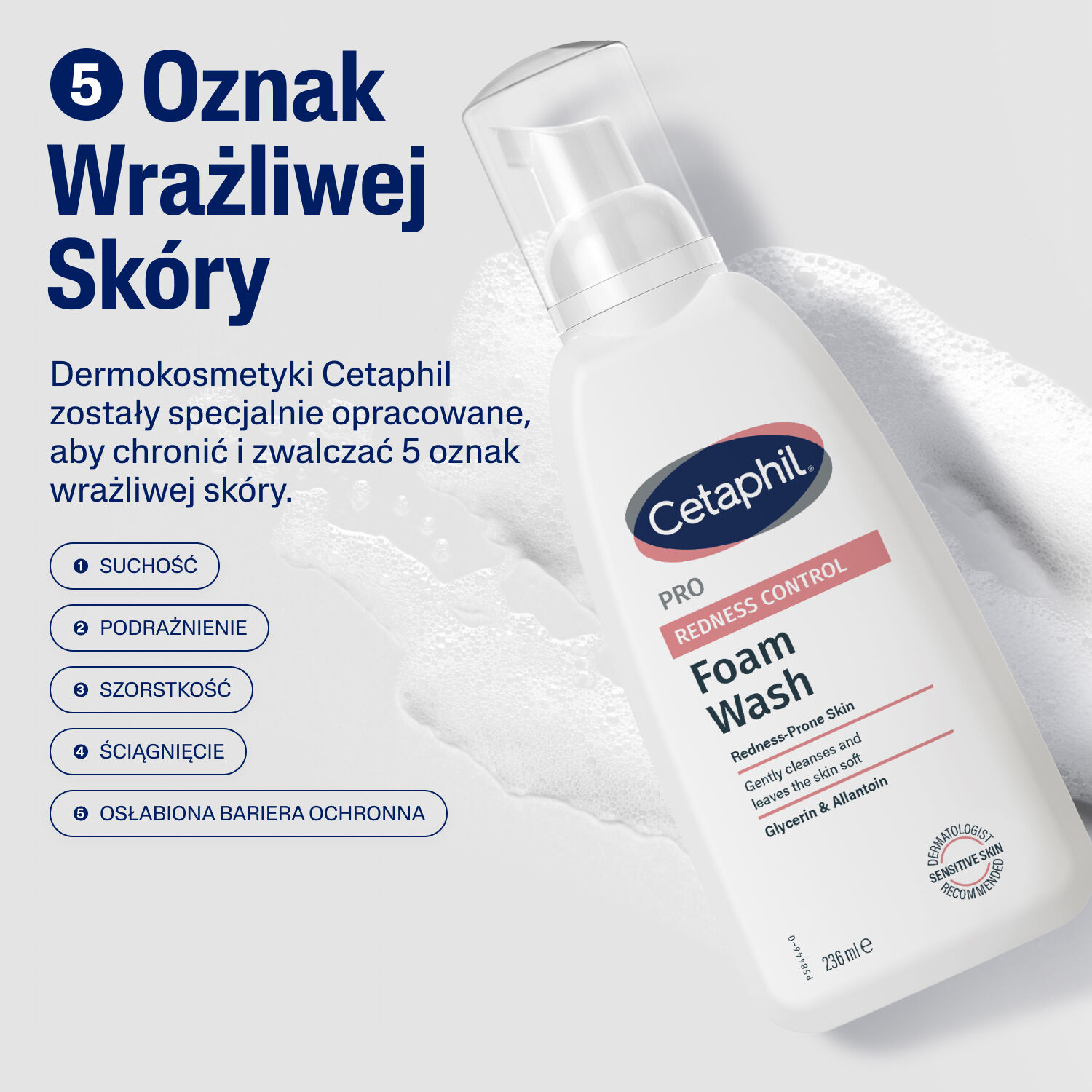 Cetaphil PRO Redness Control Foam - PRO Redness Control Pianka Do Mycia 236 ml