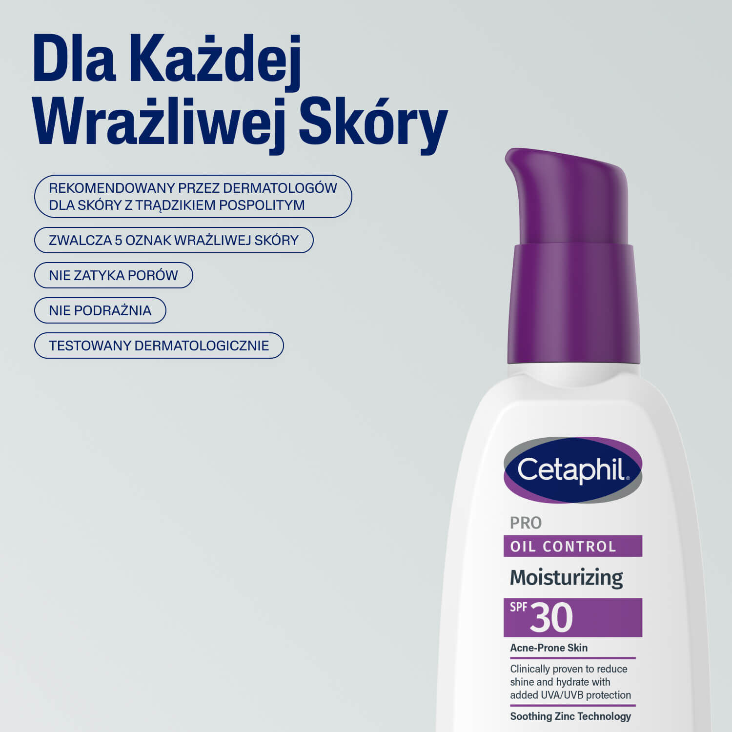 Cetaphil PRO Oil Control Day Cream  - PRO Oil Control Krem Nawilżająco-Matujący SPF 30