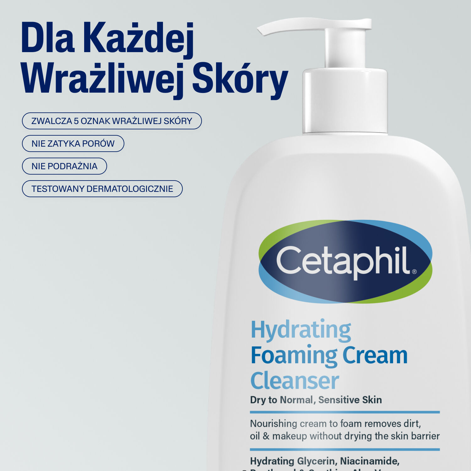 Cetaphil Hydrating Foaming Cream Cleanser