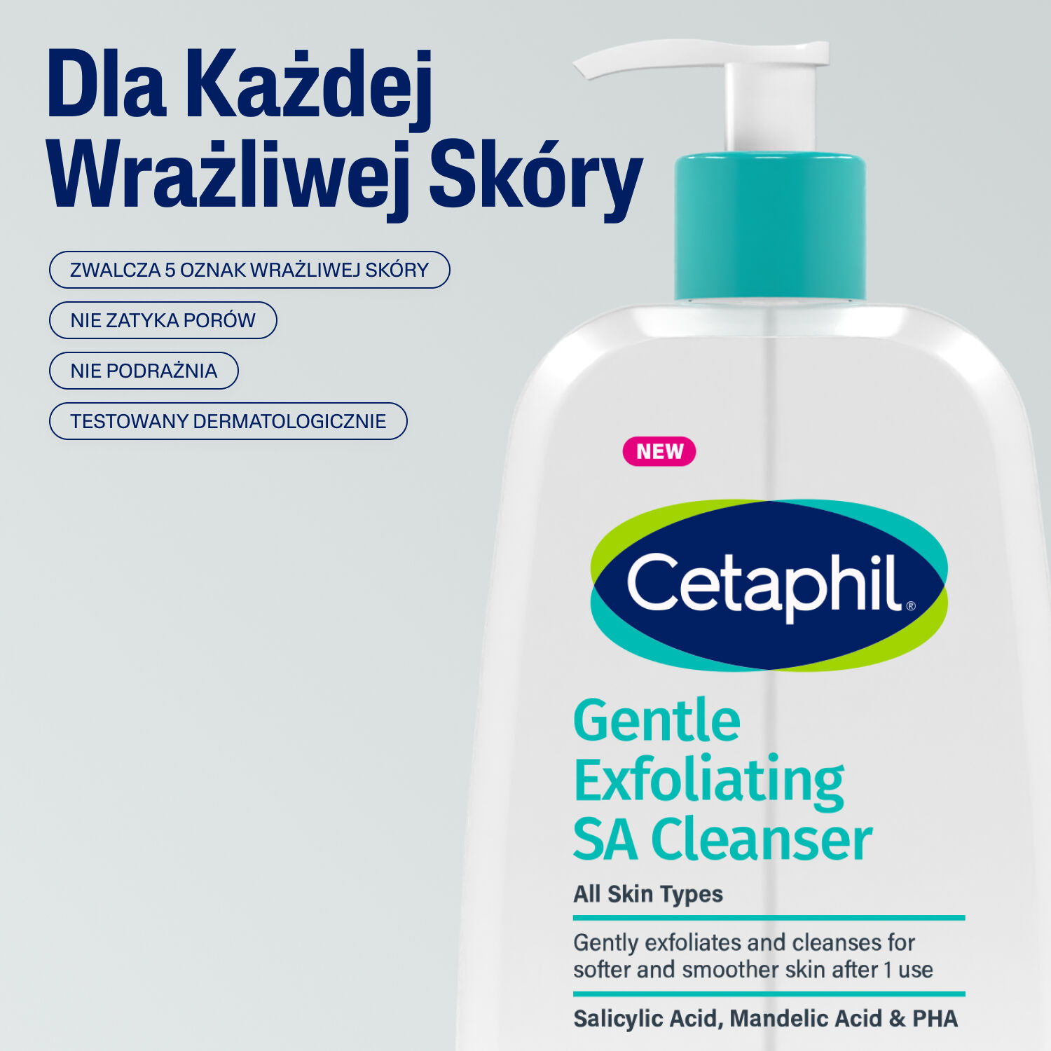 Cetaphil Łagodny Złuszczający Żel do Mycia z Kwasem Salicylowym SA
