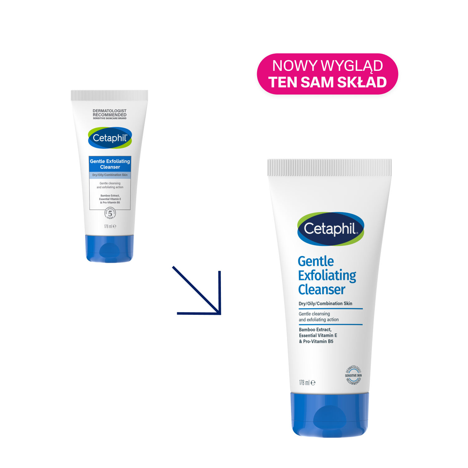 Cetaphil Delikatny żel oczyszczający do twarzy z peelingiem