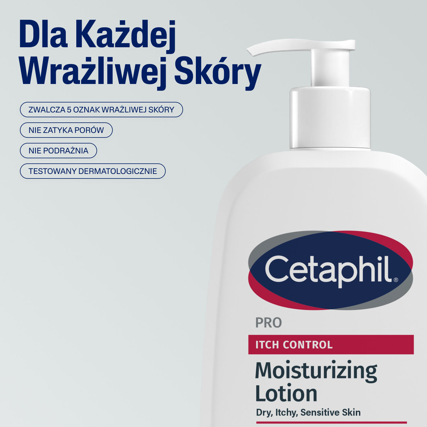 Cetaphil PRO Itch Control Moisturizing Lotion - PRO Itch Control Balsam Do Nawilżania Twarzy i Ciała
