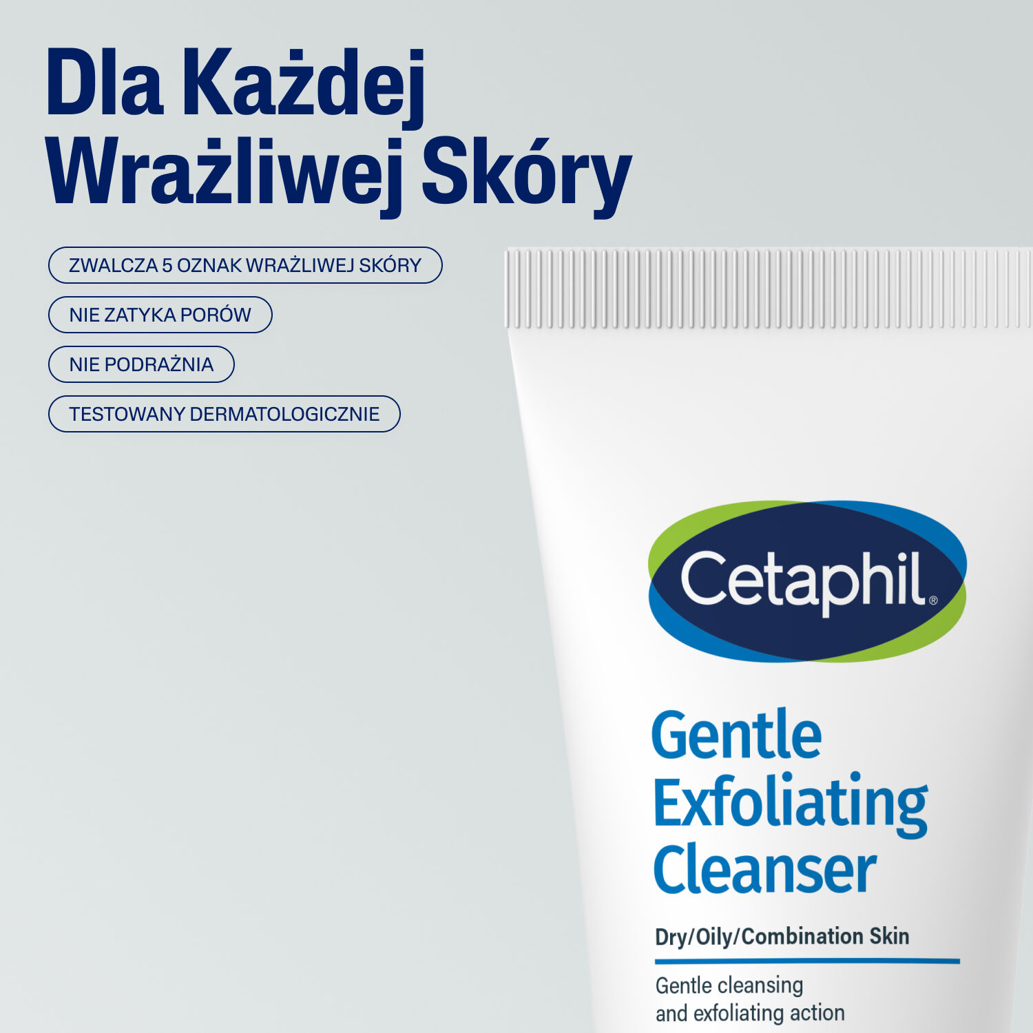 Cetaphil Delikatny żel oczyszczający do twarzy z peelingiem