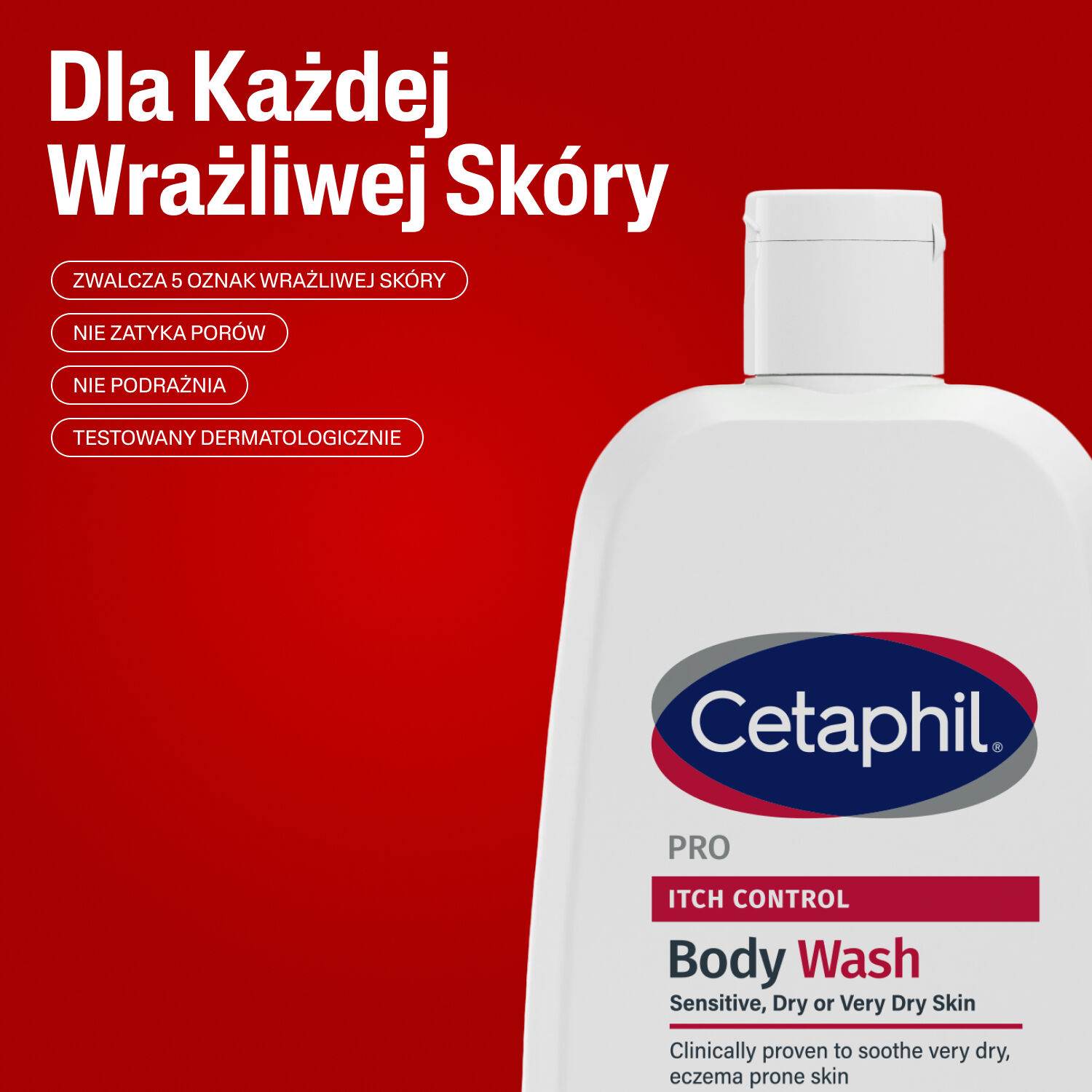 Cetaphil PRO Itch Control Body Wash -  PRO Itch Control Emulsja Do Mycia