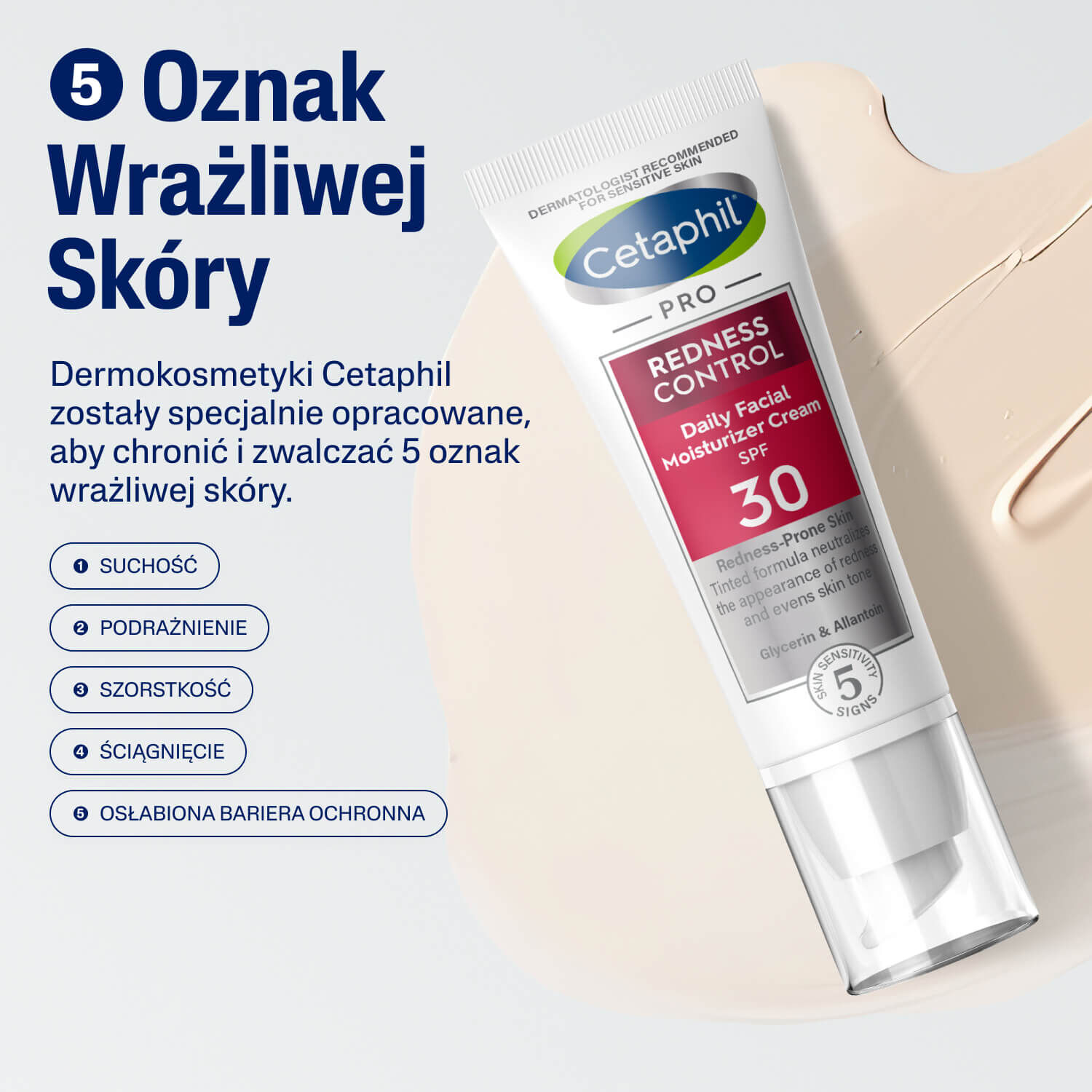 Cetaphil PRO Redness Control Krem nawilżający na dzień SPF 30