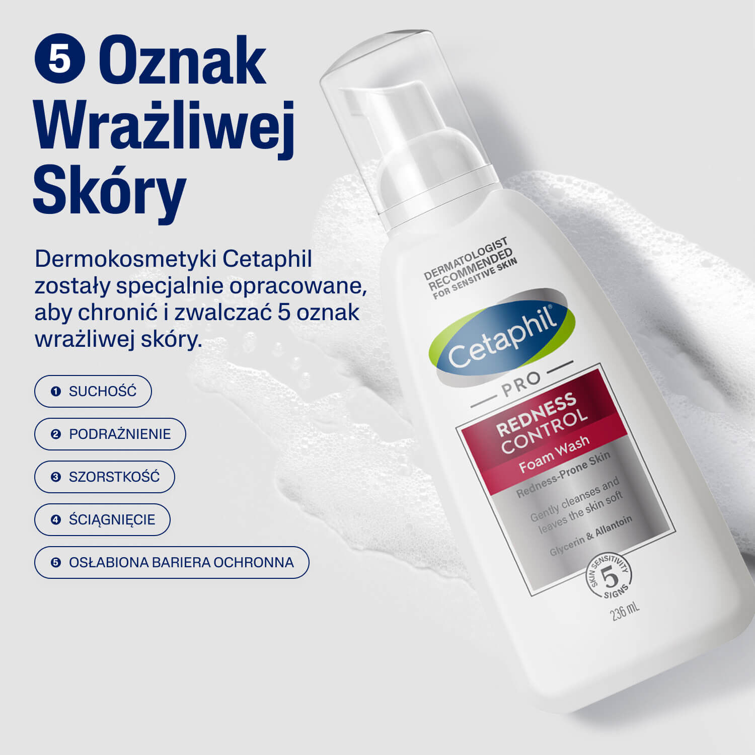 Cetaphil PRO Redness Control Pianka do mycia