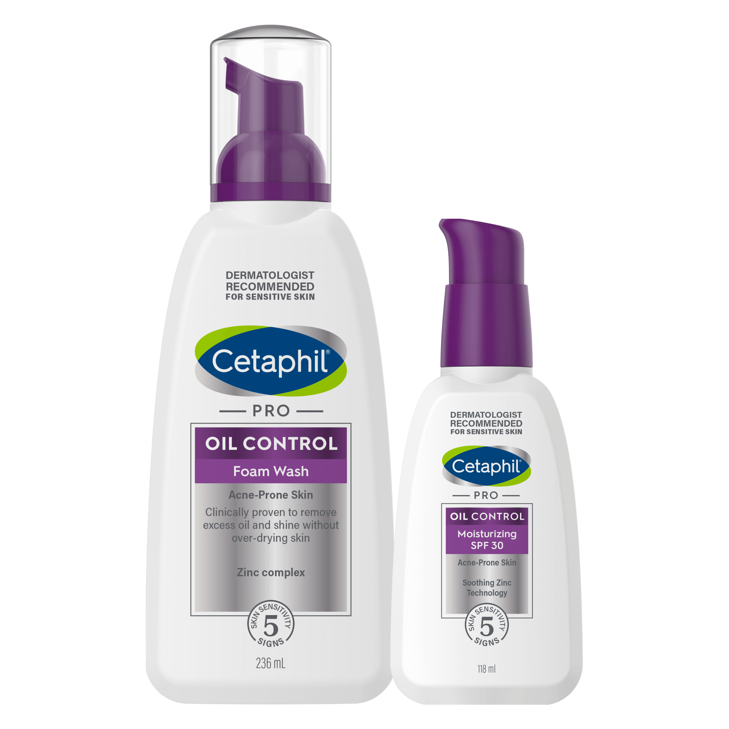 Zestaw PRO Oil Control pianka do mycia i Krem nawilżająco-matujący SPF30