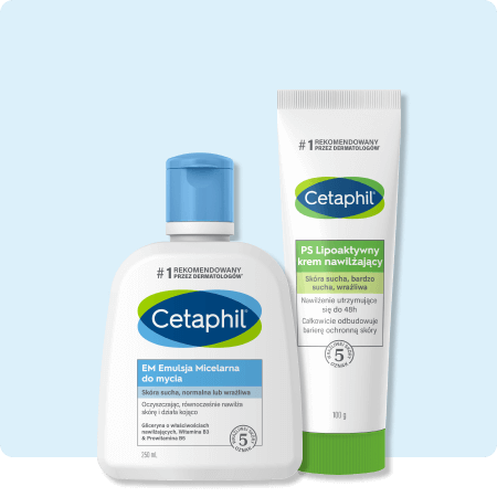 Zestaw EM Emulsja micelarna do mycia 236 ml i PS Lipoaktywny krem nawilżający 100 g