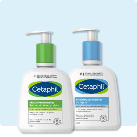 Zestaw EM Emulsja micelarna do mycia 236 ml i MD Dermoprotektor Balsam do twarzy i ciała 236 ml