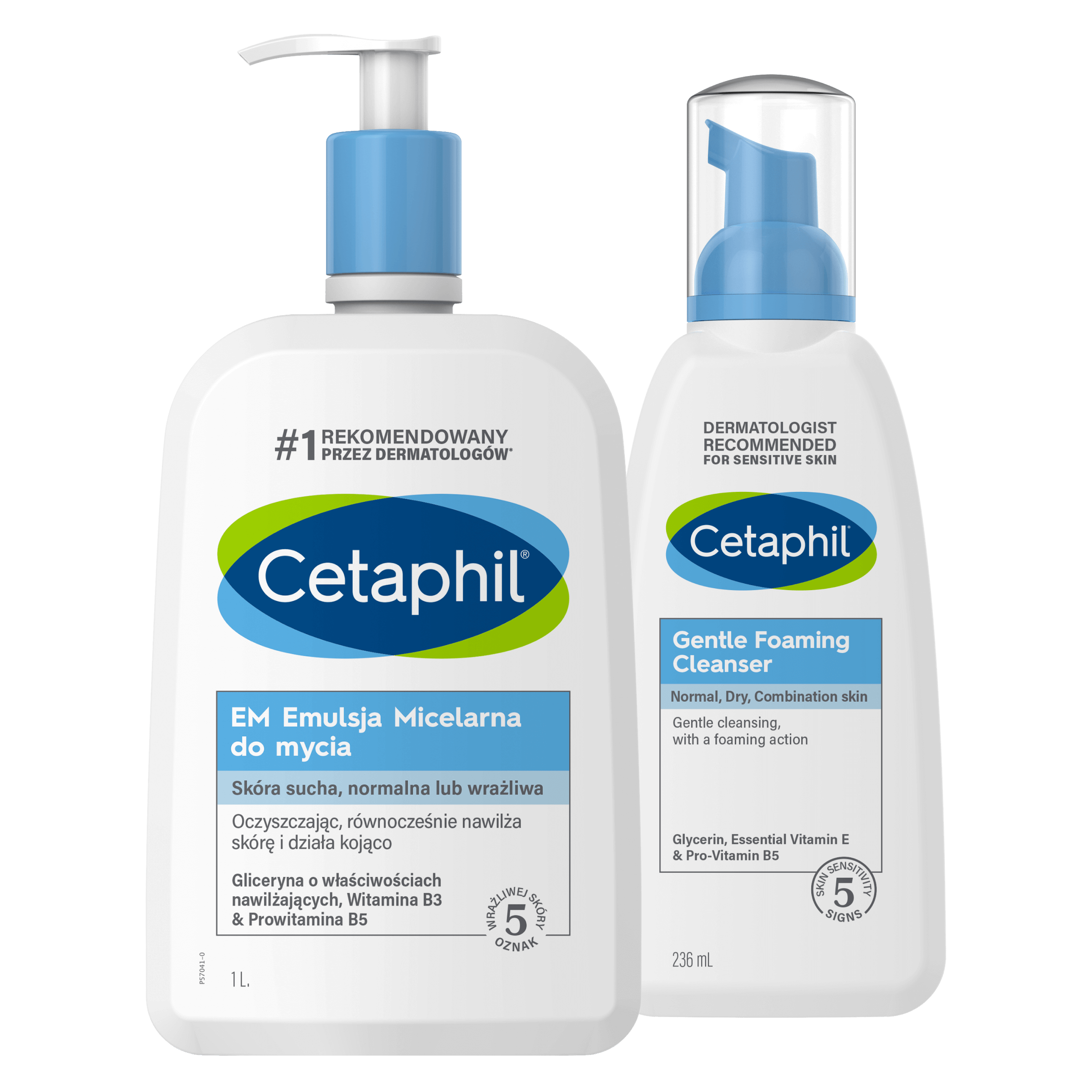 Zestaw EM Emulsja micelarna do mycia 1l i Lekka Pianka do mycia 236 ml