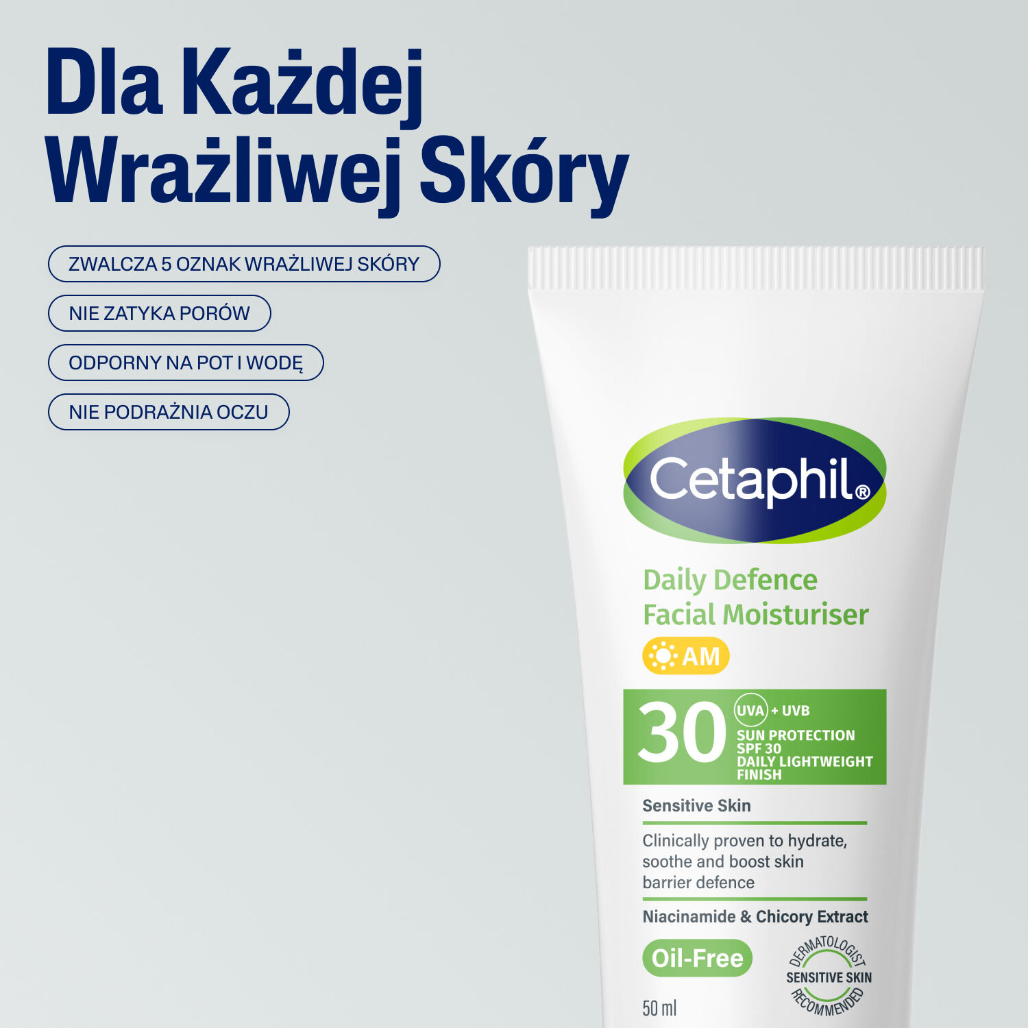 Cetaphil Daily Defence Facial Moisturiser SPF 30 &ndash; Krem Nawilżający Na Dzień SPF 30